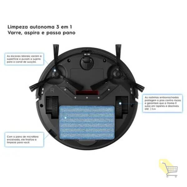 Robo Aspirador electrolux erb10 - Baixo