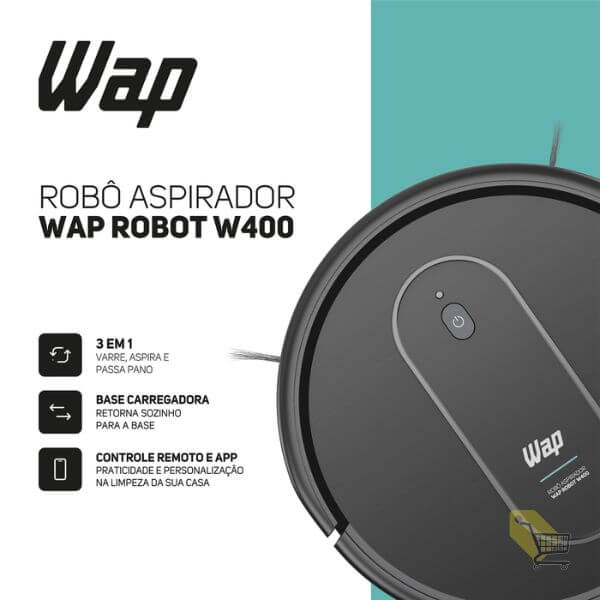 Caracteristicas - robo aspirador Wap W400